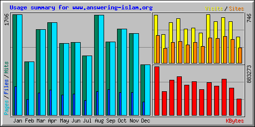 Usage summary for www.answering-islam.org