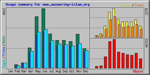 Usage summary for www.answering-islam.org