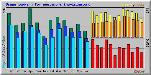 Usage summary for www.answering-islam.org