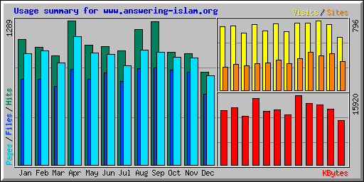 Usage summary for www.answering-islam.org