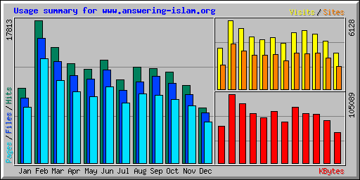 Usage summary for www.answering-islam.org