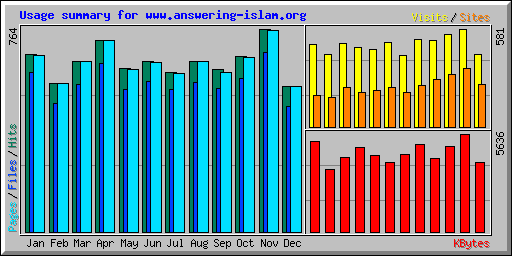 Usage summary for www.answering-islam.org