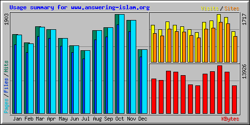Usage summary for www.answering-islam.org
