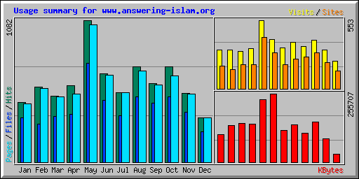 Usage summary for www.answering-islam.org