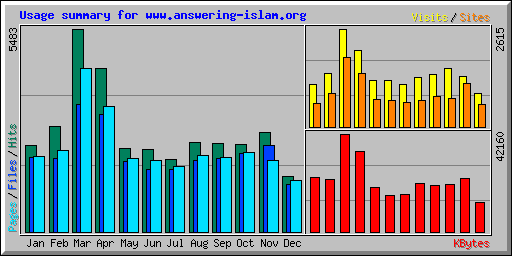 Usage summary for www.answering-islam.org
