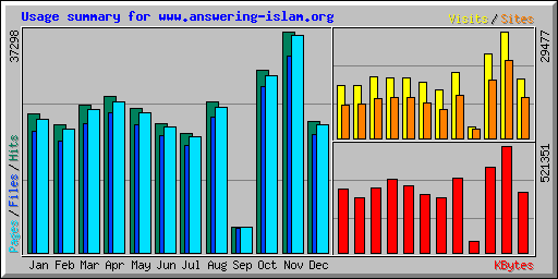 Usage summary for www.answering-islam.org