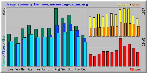 Usage summary for www.answering-islam.org