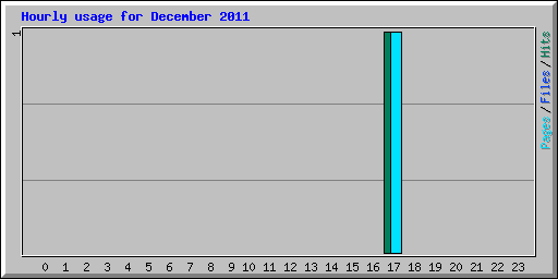 Hourly usage for December 2011