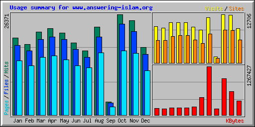 Usage summary for www.answering-islam.org