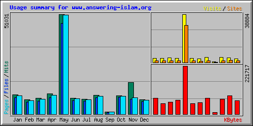Usage summary for www.answering-islam.org
