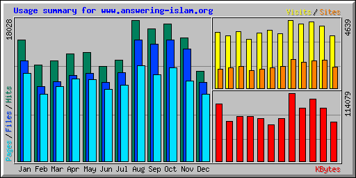Usage summary for www.answering-islam.org
