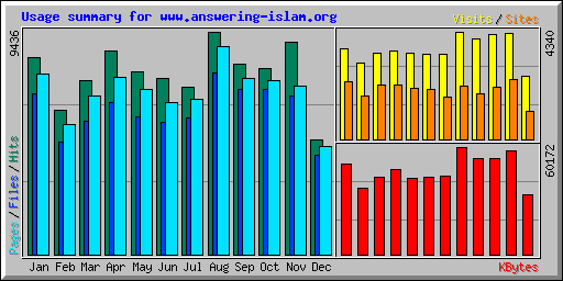 Usage summary for www.answering-islam.org
