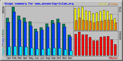 Usage summary for www.answering-islam.org